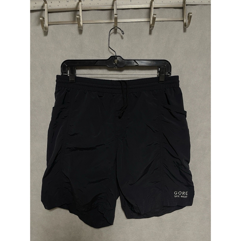 Gore Shorts Men S Black Windstopper Lined Pull On Bike Wear Nylon Cycling Active